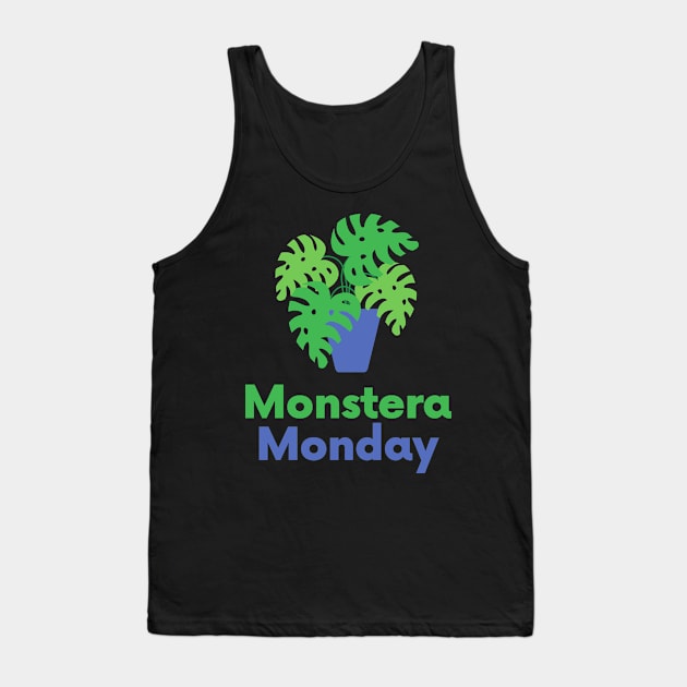 Funny House plant Graphic For Women Monstera Monday Gift Tank Top by Venus Fly Trap Shirts